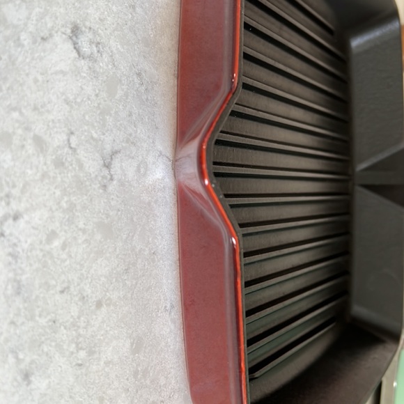 Staub Enameled large 12”Grill Pan in Excellent Cond,Burnt Orange, Made in France - Picture 7 of 7